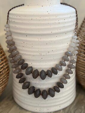 Anthropologie Ombre Multi Strand Adjustable Length Necklace